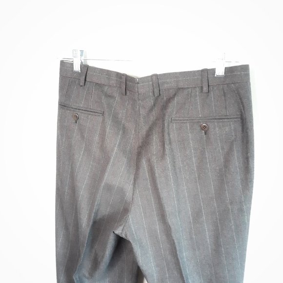 BRIONI men's suit 100% wool double breasted grey - Picture 6 of 16